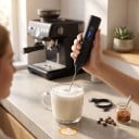 Elektrischer Milchaufschäumer USB-C aufladbar 3 Geschwindigkeiten Abnehmbare Schneebesen aus Edelstahl 304 Für Latte und Cappuccino 5