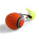 Elektrischer Rennball mit Schwanz und Glocke für Katzen Interaktives Jagdspielzeug Einstellbare Geschwindigkeit USB-C-Aufladung 1