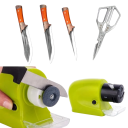 Elektrischer Schärfer für Küchenmesser und Scheren, Schnellschärfer, automatisches Schärfen, Edelstahlschärfer, für den privaten und professionellen Gebrauch 4