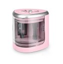 Elektrisk automatisk blyantspidser med to huller Elektrisk blyantspidser med to huller Automatisk blyantspidser til 4 AA-batterier til kontoret 7 x 7 x 7,5 cm 4
