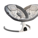 Elektrisk babysäng med Bluetooth musik, myggnät, leksaker och fjärrkontroll i plast och textil för nyfödda 4