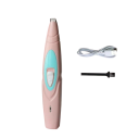Elektrisk barbermaskine 4,5x20 cm genopladelig hårtrimmer til hunde, katte og kaniner hår- og potepleje kæledyr USB 110-240 V hårtrimmer med børste 2