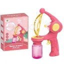 Elektrisk barnpistol för bubblor plastset säker för barn 24 x 17,5 x 8 cm rosa eller blå 7