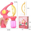 Elektrisk barnpistol för bubblor plastset säker för barn 24 x 17,5 x 8 cm rosa eller blå 2