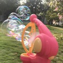 Elektrisk barnpistol för bubblor plastset säker för barn 24 x 17,5 x 8 cm rosa eller blå 5