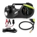 Elektrisk billyft 5 t 12 V med slagdragare och kompressor Lyft 13,5–36 cm LED-lampa Svart och grön För däckbyte 6