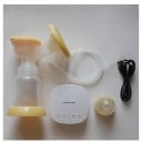 Elektrisk bröstpump med massageinsats och 20 sugkraftsnivåer Flaska 160 ml Laddning via USB Material utan BPA 2