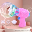 Elektrisk bubbelmaskin i form av en enhörning med behållare för bubblor för barn tre färgvarianter lila rosa blå 6