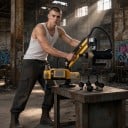 Elektrisk gängmaskin M3–M16 med servomotor Vertikalt gängningsarm 600 W Räckvidd 1100 mm 220 V Gul För verkstäder och maskinteknik 3