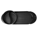 Elektrisk grill med gryde 5 hastigheder 2.200 W 110 V Multifunktionel non-stick grill med temperaturkontrol Bærbar grilloverflade med gryde 67 x 28 x 17 cm 2