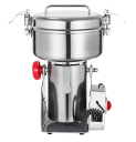 Elektrisk kaffekværn 1400 W 27000 o/min. Kornkværn i rustfrit stål med overbelastningsbeskyttelse 350 g. Kværn til korn, majs, krydderurter 34,4 x 16 cm. 2
