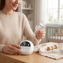 Elektrisk næseudsuger til børn og nyfødte 9 sugegrader Batteri 2500 mAh Musik og natlys 3 dyser Hvid Til næse rengøring 5