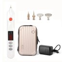 Elektrisk pen til hudorme og pigmentpletter med etui 4 hoveder 5 hastigheder LCD-display 60 Hz 17 x 2,5 cm EU-stik 1