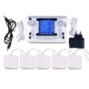 Elektrisk pulserende massageapparat TENS EMS 2 kanaler 12 programmer 20 niveauer 15,3 cm sølv akupunktur smerte lindring af muskler 1