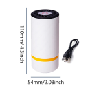 Elektrisk pump 11 x 5,4 x 5,4 cm för att suga ut luft från speciella filamentpåsar Automatisk avfuktning 2
