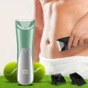 Elektrisk rakapparat för män USB-laddning med LCD-display trimmer för kroppshår och intimområden med 2 tillbehör 2