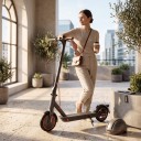 Elektrisk scooter Todimart T3 til voksne Sammenklappelig 350 W Batteri 36 V Hastighed 24,99 km/t Rækkevidde 20–30 km Hjul 8,5 tommer Sort Til byen 6