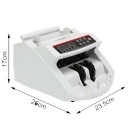 Elektrisk sedelräknare med UV, MG, IR, förfalskningsdetektering, LED-display, räkning, tillägg, doseringslarmfunktion, 130+ sedlar 4