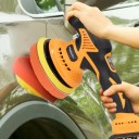 Elektrisk vaxslip 18V 8 hastighetslägen Med tillbehör Multifunktionell polermaskin för bil, lack, möbelrenovering och ytor 5