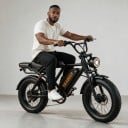 Elektrokolo HEADEER BK20 Fatbike Motor 250 W Batterie 48 V 20 Ah Bis zu 50 km/h Reifen 20 x 4 Zoll Scheibenbremsen LCD-Display Schwarz 3
