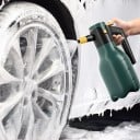 Elektromos habspray Állítható fúvóka 60° Magasnyomású mosópisztoly 2 l Élelmiszeripari PP Zöld Autó, kert és háztartás mosására 5