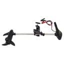 Elektromotor Łodziowy 12 V Teleskopowa Rączka 5 Biegów do Przodu i 2 do Tyłu Stal Nierdzewna 70 cm Czarny do Łodzi i Łodzi Wędkarskich 2