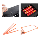 Elektronikus automatikus cél 3 céllal Nerf fegyverekhez és más típusú fegyverekhez 32 x 21 x 26 cm Dobozos lövőcél fényhatásokkal és találatok számolásával 3