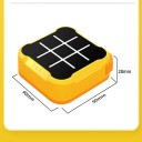 Elektroninen ristinollalelu 9 x 9 x 2,8 cm Interaktiivinen pulmapeli lapsille ja aikuisille Matkaviihdettä LED-näyttö Äänitehosteet 2