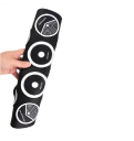 Elektronische drumkit 9 pads MIDI interface handgerolde trommel draagbare set met pedalen stokken ondersteuning voor DTX games 41x31x2.5 cm 5