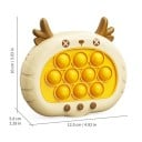Elektronisches Antistressspiel Pop It mit Sound 4 Modi Knopfdruckspiel 12,5 cm mit Lautsprecher und Steuerung für Kinder 3