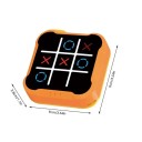 Elektronisches Tic-Tac-Toe-Touch-Spielzeug 9 x 9 cm Interaktives Spiel für Kinder und Erwachsene Leuchtendes Tic-Tac-Toe-Gitter Lernspaß 2