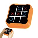 Elektronisk tic-tac-toe-legetøj 9 x 9 cm Interaktivt spil til børn og voksne Lysende tic-tac-toe-gitter Pædagogisk sjov 6