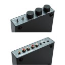 Elektronkový předzesilovač s Bluetooth 5.1 a RCA vstupem, 130×102×32 mm, QCC3040 a NE5532P, černo-šedý, HiFi stereo pro domácí audio 4