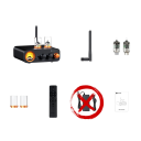 Elektronkový stereo zesilovač MC331 2 x 105 W při 4 ohmech Bluetooth 5.3 vstupy RCA a COA i OPT a USB černý na domácí poslech 2
