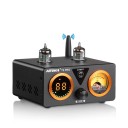 Elektronkový zesilovač HiFi s VU metrem a Bluetooth 5.2, 100 W × 2, TPA3250, USB DAC, optický a koaxiální vstup, černý, pro domácí audio 5