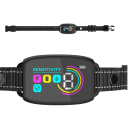 Elektroshock anti-skäll halsband för hundar Vattentät USB-C uppladdningsbar 8 känslighetsnivåer Vibration LED-display Små Medelstora Stora raser 3