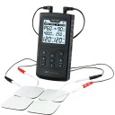 Elektrostimulátor svalů TENS EMS IFC RUSS 4v1 60 programů 4000 Hz 2 kanály LCD displej úleva od bolesti a rehabilitace svalů 6