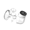 Elektryczna laktatorka bez BPA, 11 cm, zasilanie przez USB, wyświetlacz LED, bateria 800 mAh, ssanie masujące, regulacja siły ssania 2