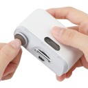 Elektryczny bezprzewodowy obcinacz do paznokci 8 x 5,5 x 2,8 cm Ładowanie przez USB-C 500 mAh Latarka 2 prędkości Polerowanie Pilnikowanie Dla dzieci 3