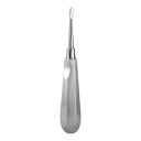 Elevador dental – palanca de extracción, punta curvada de 5 mm, acero inoxidable, color plateado, instrumento quirúrgico odontológico para extracción de dientes 1