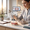 Elevador dental – palanca de extracción, punta curvada de 5 mm, acero inoxidable, color plateado, instrumento quirúrgico odontológico para extracción de dientes 5