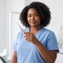 Elevator dentar (pâlnie de extracție) cu vârf curbat de 3 mm din oțel inoxidabil, argintiu, instrument chirurgical stomatologic pentru extracția dinților 5