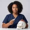 Elevator dentar (pâlnie de extracție) cu vârf curbat de 3 mm din oțel inoxidabil, argintiu, instrument chirurgical stomatologic pentru extracția dinților 6