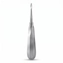 Elevator dentar (pâlnie de extracție) cu vârf curbat de 4 mm din oțel inoxidabil, argintiu – instrument chirurgical dentar pentru extracția dinților 1