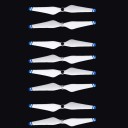 Eliche di ricambio per drone DJI Phantom 3 Set da 8 pezzi per due sostituzioni complete Eliche in plastica con due tipi di attacco Riserva per altri 3