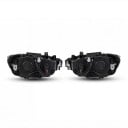 Első fényszórók 2 db LED nappali világítással, irányjelzővel, tompított és távolsági fénnyel, fekete, BMW 3-as sorozat F30 2012–2019 halogénnel 3