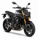 Első leszorító spoiler naked motorkerékpárokhoz winglettel, 376 mm, 3 mm vastag ABS műanyag, matt fekete, Yamaha MT-09 2017–2020 és MT-09 SP 7