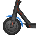 Elülső sárvédő 24,3 cm az Xiaomi Mijia M365 PRO M187 Pro 2 Mi3 elektromos rollerhez, tartós műanyag kerékborítás, pótalkatrész 5