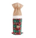 Emballage cadeau de Noël pour bouteille J3465 5