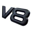 Emblemă 3D V8 pentru mașini pentru iubitorii de motoare puternice Semn autoadeziv din aliaj metalic Nume volumetric pe caroserie Dimensiune 7,5 6